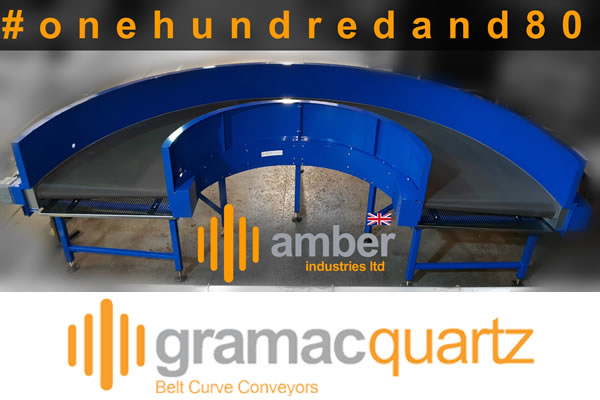 Courbes de courroie à 180 degrés d'Amber Industries