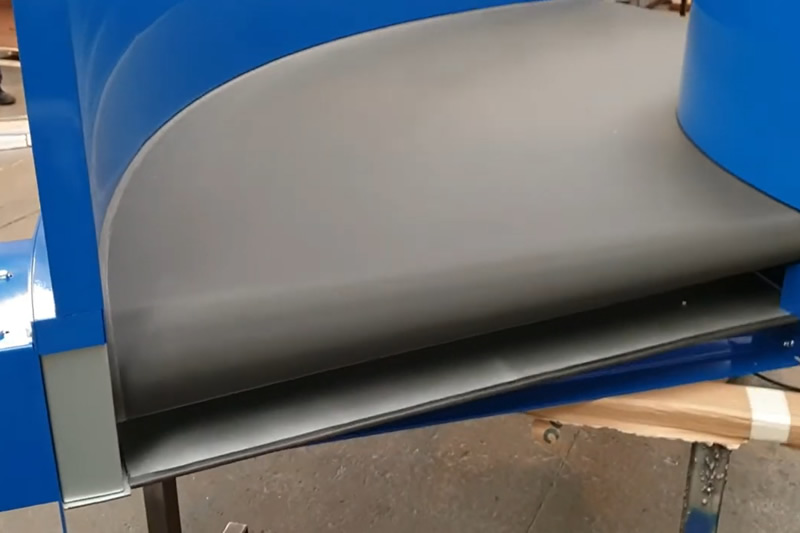 Convoyeurs à bande PVC courbée/souple