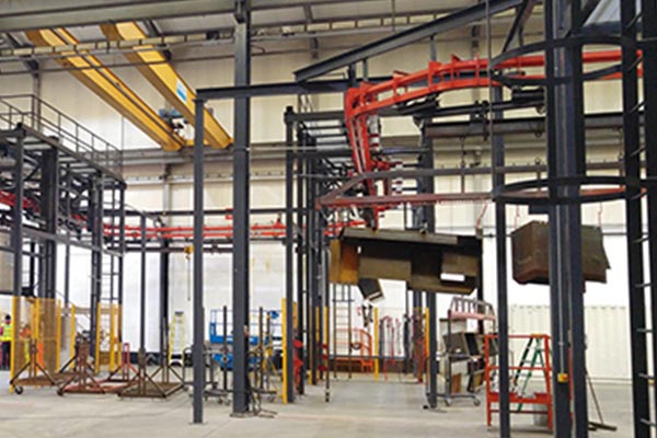 Usine de peinture Sandvik - Convoyeur