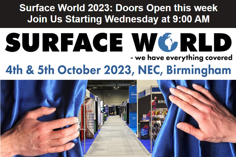 Visitez le stand d'Amber Industries à Surface World 2023